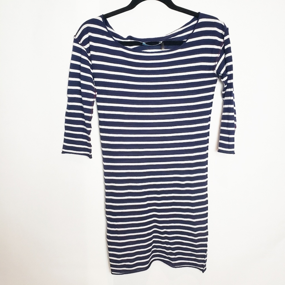 Alice + Olivia nautical stripe cotton tunic